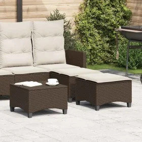 Gartenhocker mit Kissen 2 Stück braun 55x55x36 cm von , Hocker für den Außenbereich - Ref: Foro24-4108247, Preis: 126,70 €, R...