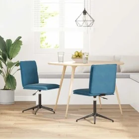 Sillas de comedor 2 unidades terciopelo azul de , Sillas de comedor - Ref: Foro24-3315377, Precio: 113,72 €, Descuento: %