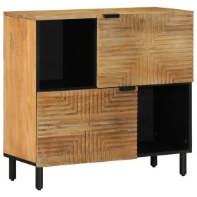 Aparador marrón 80x33x75 cm madera maciza mango de , Almacenamiento para CD y DVD - Ref: Foro24-4017747, Precio: 123,18 €, De...