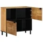 Aparador marrón 80x33x75 cm madera maciza mango de , Almacenamiento para CD y DVD - Ref: Foro24-4017747, Precio: 123,18 €, De...