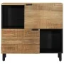Aparador marrón 80x33x75 cm madera maciza mango de , Almacenamiento para CD y DVD - Ref: Foro24-4017747, Precio: 123,18 €, De...