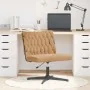 Drehbarer Bürostuhl aus gewelltem Wollimitat in Beige. von , Stühle - Ref: Foro24-4105400, Preis: 112,31 €, Rabatt: %