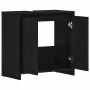 Armario de baño madera contrachapada negro roble 60x33x60 cm de , Muebles de baño - Ref: Foro24-862508, Precio: 56,99 €, Desc...