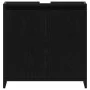 Armario de baño madera contrachapada negro roble 60x33x60 cm de , Muebles de baño - Ref: Foro24-862508, Precio: 56,99 €, Desc...