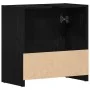 Armario de baño madera contrachapada negro roble 60x33x60 cm de , Muebles de baño - Ref: Foro24-862508, Precio: 56,99 €, Desc...