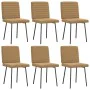 Sillas de comedor 6 unidades terciopelo marrón de , Sillas de comedor - Ref: Foro24-3315534, Precio: 245,80 €, Descuento: %