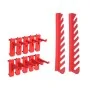 Kit de cajas de almacenaje 136 pzas paneles de pared rojo/negro de , Armarios para herramientas - Ref: Foro24-150815, Precio:...