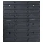Kit de cajas de almacenaje 136 pzas paneles de pared rojo/negro de , Armarios para herramientas - Ref: Foro24-150815, Precio:...