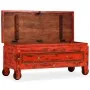 Baúl de almacenaje de madera maciza de mango 101x39x42 cm rojo de , Baúles de almacenamiento - Ref: Foro24-244949, Precio: 21...