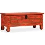 Baúl de almacenaje de madera maciza de mango 101x39x42 cm rojo de , Baúles de almacenamiento - Ref: Foro24-244949, Precio: 21...