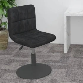 Black velvet swivel kitchen stool by , Kitchen stools - Ref: Foro24-334249, Price: 76,28 €, Discount: %