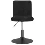 Taburete de cocina giratorio de terciopelo negro de , Taburetes de cocina - Ref: Foro24-334249, Precio: 76,28 €, Descuento: %