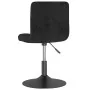 Taburete de cocina giratorio de terciopelo negro de , Taburetes de cocina - Ref: Foro24-334249, Precio: 76,28 €, Descuento: %