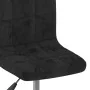 Taburete de cocina giratorio de terciopelo negro de , Taburetes de cocina - Ref: Foro24-334249, Precio: 76,28 €, Descuento: %