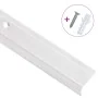 L-shaped step profiles, 5 units, silver aluminum, 100 cm by , Stairs - Ref: Foro24-146758, Price: 22,32 €, Discount: %