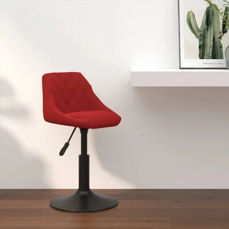 Taburete de cocina de terciopelo rojo tinto de , Taburetes de cocina - Ref: Foro24-335322, Precio: 75,63 €, Descuento: %