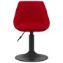 Taburete de cocina de terciopelo rojo tinto de , Taburetes de cocina - Ref: Foro24-335322, Precio: 75,63 €, Descuento: %