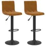 Kitchen stools 2 units brown velvet by , Kitchen stools - Ref: Foro24-333729, Price: 127,73 €, Discount: %