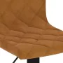 Kitchen stools 2 units brown velvet by , Kitchen stools - Ref: Foro24-333729, Price: 127,73 €, Discount: %