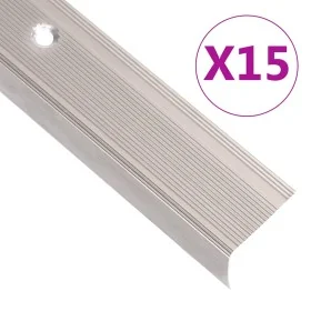 Perfiles de peldaños forma de L 15 uds aluminio champán 100 cm de , Escaleras - Ref: Foro24-146772, Precio: 62,34 €, Descuent...
