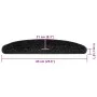 Alfombrilla escalera 20 uds negra 65x21x4 cm de , Alfombrillas para escalones - Ref: Foro24-3365846, Precio: 123,48 €, Descue...