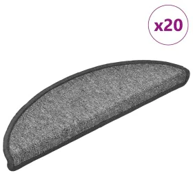 Alfombrilla escalera 20 uds gris oscuro 56x17x3 cm de , Alfombrillas para escalones - Ref: Foro24-3365782, Precio: 58,56 €, D...