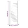Puerta de armario de lamas 2 uds blanco 61,5x29,5 cm de , Puertas de armarios - Ref: Foro24-4015901, Precio: 39,58 €, Descuen...