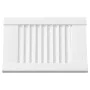 Puerta de armario de lamas 4 uds blanco 39,5x29,5 cm de , Puertas de armarios - Ref: Foro24-4015899, Precio: 44,59 €, Descuen...