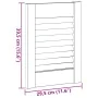 Puerta de armario de lamas 4 uds blanco 39,5x29,5 cm de , Puertas de armarios - Ref: Foro24-4015899, Precio: 44,59 €, Descuen...