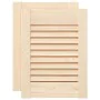 Puerta de armario de lamas 2 uds 39,5x29,5 cm madera de pino de , Puertas de armarios - Ref: Foro24-4015886, Precio: 22,34 €,...