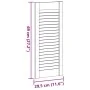 Puerta de armario de lamas 2 uds 69x29,5 cm madera de pino de , Puertas de armarios - Ref: Foro24-4015892, Precio: 37,05 €, D...