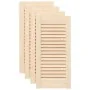 Puerta de armario de lamas 4 uds 61,5x29,5 cm madera de pino de , Puertas de armarios - Ref: Foro24-4015890, Precio: 46,78 €,...