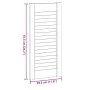 Puerta de armario de lamas 4 uds 61,5x29,5 cm madera de pino de , Puertas de armarios - Ref: Foro24-4015890, Precio: 46,78 €,...