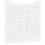 Puertas batientes diseño de lamas 2 par blanco 80x80 cm von , Türen für zu Hause - Ref: Foro24-4107137, Preis: 101,26 €, Raba...