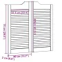 Puertas batientes diseño de lamas 2 par blanco 80x80 cm von , Türen für zu Hause - Ref: Foro24-4107137, Preis: 101,26 €, Raba...