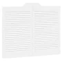 Schwingtüren mit Lamellen-Design, 1 Paar, weiß, 80x100 cm. von , Türen für zu Hause - Ref: Foro24-4107142, Preis: 81,64 €, Ra...