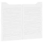 Schwingtüren mit Lamellen-Design, 1 Paar, weiß, 80x100 cm. von , Türen für zu Hause - Ref: Foro24-4107142, Preis: 81,64 €, Ra...