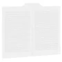 Schwingtüren mit Lamellen-Design, 1 Paar, weiß, 80x100 cm. von , Türen für zu Hause - Ref: Foro24-4107142, Preis: 81,64 €, Ra...