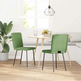 Sillas de comedor 2 unidades terciopelo verde claro de , Sillas de comedor - Ref: Foro24-4101189, Precio: 86,18 €, Descuento: %