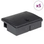 Trampas para ratones 5 uds. negro 13x10x4 cm de , Trampas para animales - Ref: Foro24-4106481, Precio: 11,85 €, Descuento: %