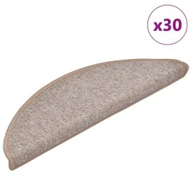 Alfombrilla escalera 30 uds marrón claro 56x17x3 cm de , Alfombrillas para escalones - Ref: Foro24-3365735, Precio: 108,20 €,...