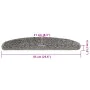 Alfombrilla escalera 30 uds Gris 65x21x4 cm de , Alfombrillas para escalones - Ref: Foro24-3365812, Precio: 194,19 €, Descuen...