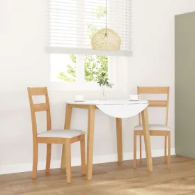 Sillas de comedor con cojines 2uds madera maciza natural caucho de , Sillas de comedor - Ref: Foro24-4102382, Precio: 93,32 €...