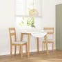 Sillas de comedor con cojines 2uds madera maciza natural caucho de , Sillas de comedor - Ref: Foro24-4102382, Precio: 93,32 €...