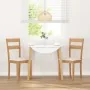 Sillas de comedor con cojines 2uds madera maciza natural caucho de , Sillas de comedor - Ref: Foro24-4102382, Precio: 93,32 €...