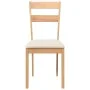 Sillas de comedor con cojines 2uds madera maciza natural caucho de , Sillas de comedor - Ref: Foro24-4102382, Precio: 93,32 €...