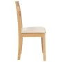 Sillas de comedor con cojines 2uds madera maciza natural caucho de , Sillas de comedor - Ref: Foro24-4102382, Precio: 93,32 €...