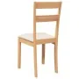 Sillas de comedor con cojines 2uds madera maciza natural caucho de , Sillas de comedor - Ref: Foro24-4102382, Precio: 93,32 €...
