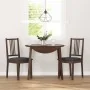 Sillas de comedor con cojines 2 uds madera maciza marrón caucho de , Sillas de comedor - Ref: Foro24-4102396, Precio: 101,82 ...