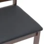 Sillas de comedor con cojines 2 uds madera maciza marrón caucho de , Sillas de comedor - Ref: Foro24-4102396, Precio: 101,82 ...
